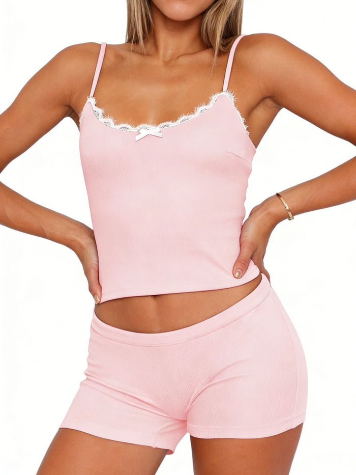 Contrast Trim Lounge Set